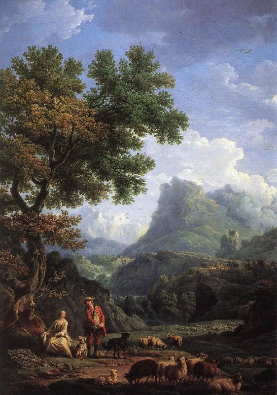 VERNET, Claude-Joseph Shepherd in the Alps  we r